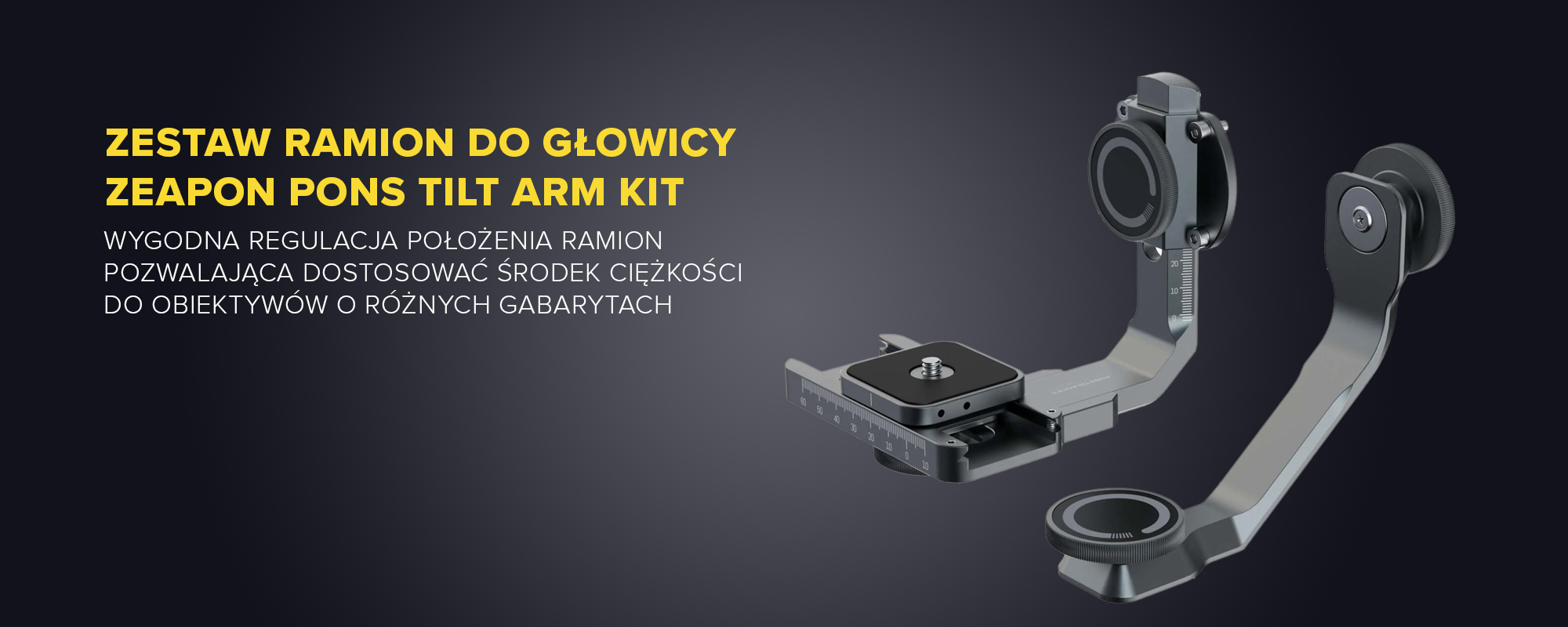 Zestaw ramion do głowicy Zeapon Pons Tilt Arm Kit - Odkryj nowe możliwości 